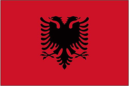 2er Set Albanien Albanische Albania Kosovo Adler Flagge Fahne Aufkleber Vinyl Stickers