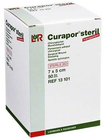 CURAPOR Wundverband steril transparent 5x7 cm 50 St