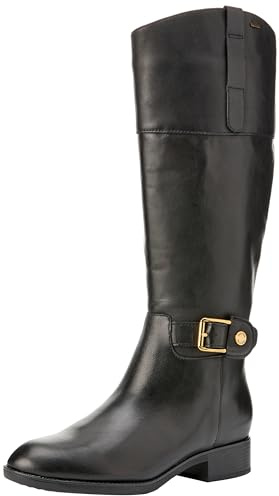 Geox D Felicity NP ABX Bottes Hautes au Genou, Noir, 41 EU