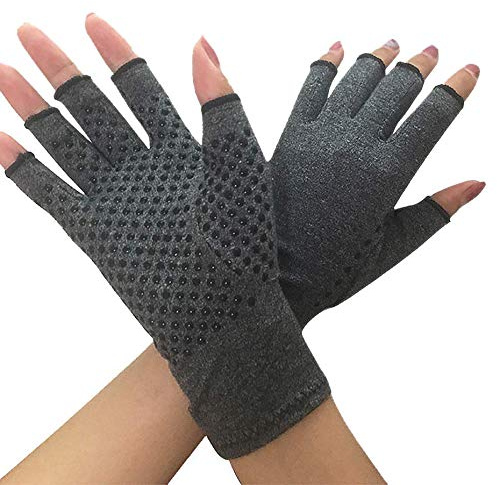 Xtahdge Kompressions Handschuh für Rheuma, Arthrose - Handschuhe für das Computer Tippen, Schmerz Linderung Bei Arthritischen Gelenken, Tunnel - Männer, Frauen (1 Paar) (L)