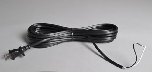 Replacement Made to Fit 30' Simplicity Riccar Vacuum Cleaner Power Supply Cord 17 Gauge 2 Wire Vac Black