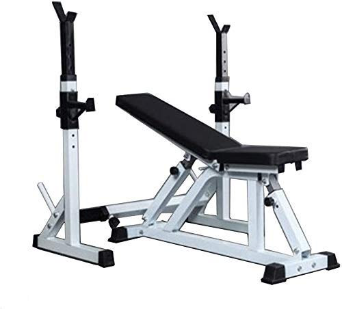 Hantelbank Hantel Gewichtheberbank und Squat Rack Squat Rack Indoor Home Einfaches geteiltes Langhantelbett Hantelbank Herren-Fitnessgeräte Parallelbarren Aufbewahrung