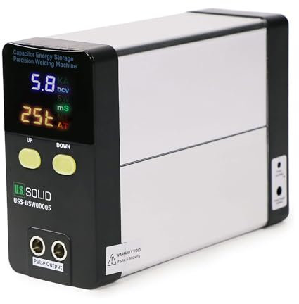 U.S. Solid USS-BSW05 Poste à souder par points sans fil 11,6 kW 2000 A Condensateur de stockage d'énergie Machine à souder par impulsions Mini appareils de soudage par points portables pour batterie