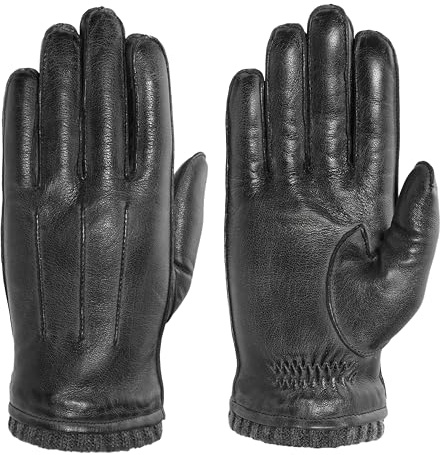 PEARLWOOD Herrhandske WILSON av fårskinn, Svart (200), S (8.5)