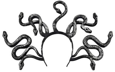 Schlangenkopfschmuck, Schlangen-Kopfschmuck, Cosplay-Kopfschmuck, Schlangen-Kopfschmuck, Cosplay-Kopfschmuck, Haarschmuck für Halloween-Maskerade