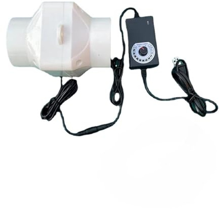 Ventilador de extracción de conductos, Extractor De Aire Eléctrico For Cocina, Conducto De Ventilación, Moxibustión For Baño, Humo, Velocidad Ajustable, Industrial para sótanos, baños, cocinas(75mm)