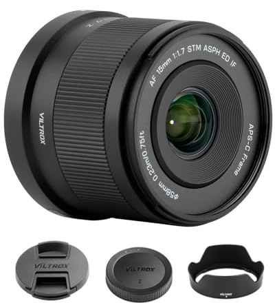 VILTROX AF 15mm F1.7 Weitwinkel Objektiv, Autofokus APS-C Wide-Angle Lens mit Großer Blende für Nikon Z-Mount-Kameras