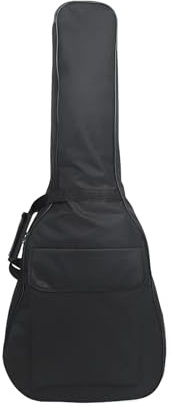 NDSJAIE Universal gitarrväska 41 tum akustisk/klassisk gitarrväska, dubbel axelrem, mjuk, polyester ryggsäck, delar och tillbehör, Svart, Taglia Unica, One Style
