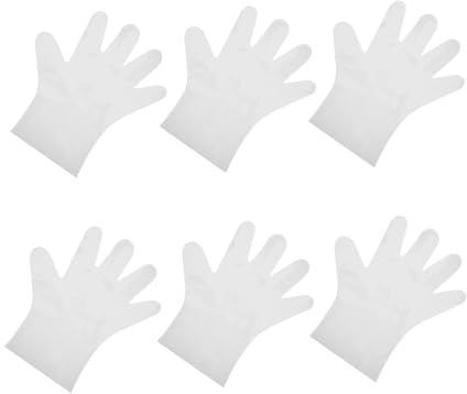 Veemoon 6 Pcs Pet Grooming Gloves for Cats and Dogs, Disposable Cleaning and Massaging Mitts, Household Pet Bathing Gloves for Fur Removal and Skin Care