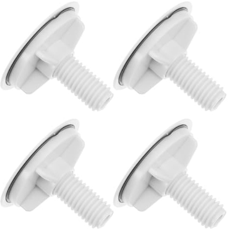 jojofuny Lot de 4 Bouchons D’évier Cuisine en Plastique Solide, Cache-trous pour Lavabo Étanche, Accessoire de Scellement pour Robinet, Facile à Installer, Adapté aux Lavabos et Éviers,