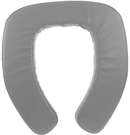 QUMIIRITY Copriwater Rialzato Imbottito per Anziani, Sedile Wc Regolabile in Altezza Cuscino Morbido e Base Stabile, Ausilio Bagno per Migliorare Postura e Comfort Quotidiano