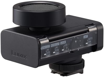 Panasonic Lumix DMS1 Microphone Canon numérique, Float 32 Bits, Audio 4 canaux, 6 Modes directionnels, sans Fil, réduction Vent et Chocs, avec Pochette de Transport Intelligente