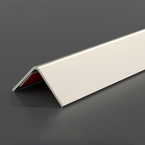 Coayuou Bande d'angle 100cm* 3 Pièces Baguette d'angle Adhesive PVC Baguette De Finition Carrelage Idéale pour Protéger Vos Murs Et Coins des Rayures Et Chocs, Usage Intérieur(Style 9,25mm)