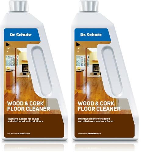Dr. Schutz Parkett und Kork Reiniger 750 ML | für wasserfest versiegelte Parkett- und Korkböden | Parkettreiniger entfernt Schmutz und löst Fettflecken | lösemittelfreie Parkett Reinigung