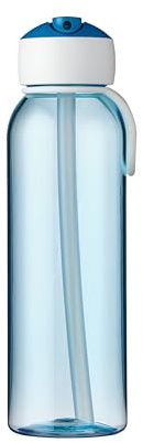 Mepal - Wasserflasche Flip-Up Campus - Auslaufsichere Trinkflasche für Schule & Unterwegs - Transparente Trinkbecher - BPA-frei & Spülmaschinenfest - 500 ml - Blue