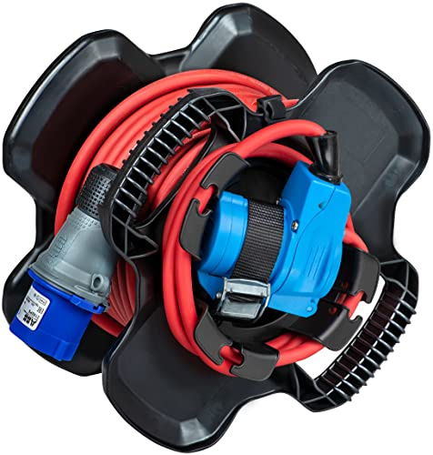 Brennenstuhl SOLUTIONS OUTDOOR X-GUM kompakte Kabeltrommel für Wohnmobile, Wohnwagen, Boote, Straßengeschäfte (8,50 + 1,50 m H07RN-F 3G2,5, für den Außenbereich, hergestellt in Frankreich)