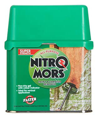 Nitromors Original Paint Stripper, Varnish & Lacquer Remover, for Wood, Metal & Concrete, 375 ml