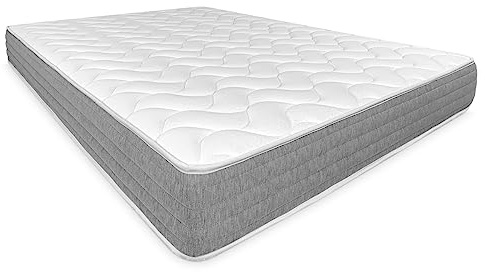 DUÉRMETE ONLINE - Colchón Viscoelástico Viscotec Reversible 105 x 190, Firme y Confortable, Ergonómico, Grosor 21cm, Antiácaros, Antibacterias e Hipoalergénico, Blanco, 105 x 190 cm