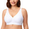 AISILIN Reggiseno Senza Ferretto Donna Bralette Comodo Taglie Forti Senza Cuciture Coppa Piena Reggiseno per Dormire Bianco 10D