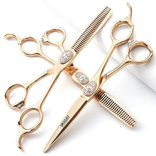 Professionelles Haarschneidemaschinen-Set, Edelstahl, scharfe Haarschneidemaschinen, Friseursalons und spezielle Scheren, 15,2 cm (6 Zoll), 3 Stück