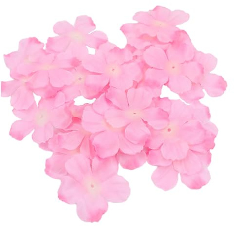 500 pétalos de flores para decoración de boda, pétalos de flor de cerezo, cabeza floral de Sakura para mesa, rosa