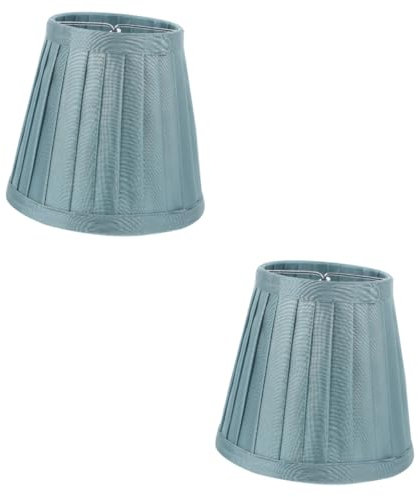 Housoutil 2 Stk Lampenschirm Aus Stoff Tischlampenabdeckung Trommellampenschirm Exquisiter Lampenschirm Tischlampenschirm Stoff Plissierte Lampenschirme Falten Hardware Mädchen Stehlampe