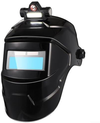 Auto Darkening Welder Helmet, Welding Helmet with Headlight, Solar Welding Helmet with 10 Lenses for Welding (Color Models)
