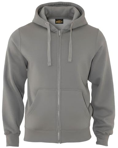 ROCK-IT Apparel Hooded Sweatshirt Hooded Jacket Workerhoodie Premium Pullover Hoody för män Storlekar XS-5XL-Mycket mjukt tyg Färg Ultimate Grey 5XL