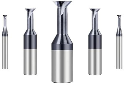 DAISHUJIE T-Nut-Fräswerkzeuge 45-Grad-Fräser, Schwalbenschwanz-Fräser Aus Wolframkarbid, 1,5–16 Mm, Stahlbearbeitungswerkzeug For Metall-Schaftfräser(D8x45x4x10x60)