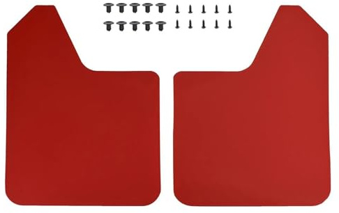 AESRTMJ Rosso Racing/Sport Paraspruzzi Universali Paraspruzzi Paraspruzzi Anteriori E Posteriori per Auto SUV Van Pickup Rally(2pcs)