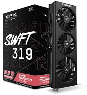 XFX Speedster SWFT319 AMD Radeon RX 6800 Gaming Graphics Card with 16GB GDDR6, AMD RDNA 2 RX-68XLAQBD9