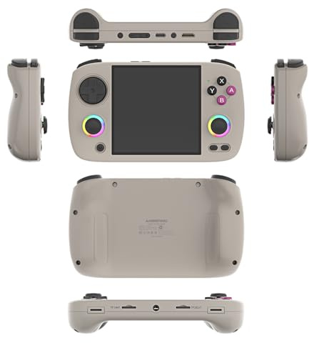 JOYARCH RG CubeXX Console de jeu portable rétro, écran IPS de 10 cm, système Linux, haut-parleurs HiFi intégrés, joystick RVB, console de jeu vidéo (pas de jeu)
