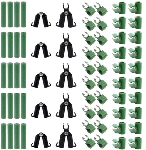 80Pcs Adjustable Plant Connectors & Trellis Clips for Garden Plants, Tree Potted Climbing Rattan Stent - Plastic Joint Buckle