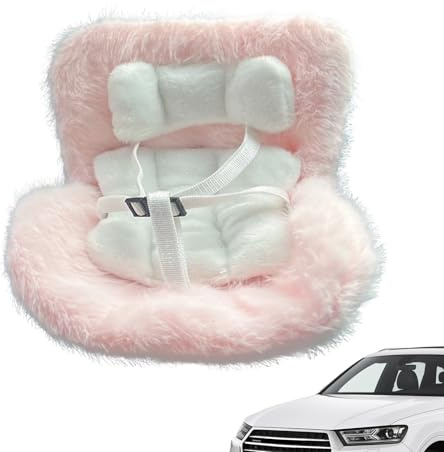 Generisch Puppen-Autositz,Autositz Für Kuscheltiere | Auto Spielzeug Deko Mit Belüftung Und Clip Für Wohnmobile Und Pkw