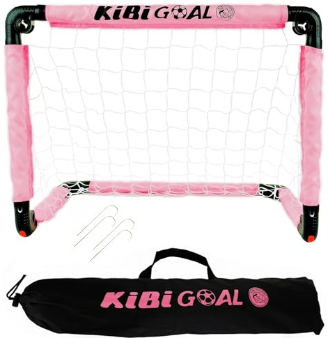 KiBiGOAL Fussballtor Kinder Fußballtor Indoor Faltbares Fussballtor 60x45cm/90x60cm/115x80cm Klappbar Fußballtor Mini- Fussballtore für Garten Kinder - Kleines Fussballtor für Indoor und Outdoor