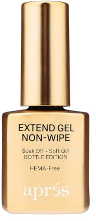 Aprés Nail Non-Wipe Extend Gel, Soak Off HEMA-Free TPO-Free Gel-X Tips Adhesive 15ml / 0.5oz