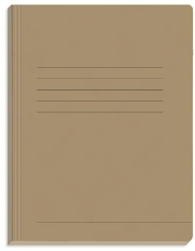 Conipa Schnellhefter DIN A4 Braun, 25 Stück, Pappe 375 g/m² | Pappschnellhefter aus stabilem RC-Presskarton mit Beschriftungsfeld, ideal für Schule, Studium und Büro