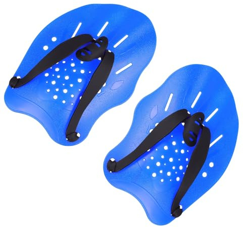 WHAMVOX Paletas Mejora Eficiencia de Natación con Correas Ajustables de Mano Diseño Ergonómico en PPE para Adultos en Deportes Acuáticos y Ejercicios en Piscina