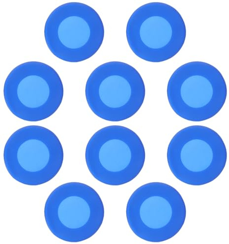 IWOWHERO 10 Pezzi Protezione per Stetoscopio in Silicone Blu, Set da 10 Coperture Morbide per Campana, Accessori Medici per Auscultazione Clinica e Kit Studenti