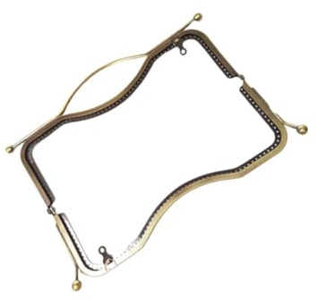 STOBAZA Telaio per Borsa da 27 CM Serratura a Forma di Labbra Goffrata, Accessorio per Realizzazione Borse e Clutch Fai da Te, Struttura Rigida per Pochette Artigianali