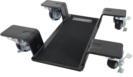BikeTek Motorcycle Centre Stand Mover 360 Garage Workshop Motorbike Dolly 500Kg