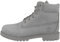 Timberland 6 inch Premium Waterproof (Junior), Stivali Stringati, Grigio Medium Grey Nubuck, 39 EU