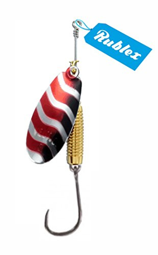 RUBLEX - 5 Cucharillas de Pesca VELTIC-3 ARN 5,00 GMS. Anz. Simple sin Muerte