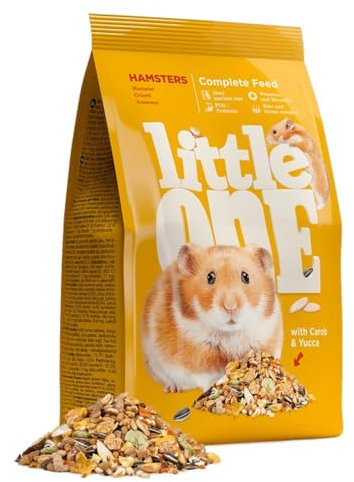 Little One Alleinfutter für Hamster | 900 g | Ausgewogene Zusammensetzung | Bunte Saatenmischung aus Weizen, rote Hirse, Gerste, Maisflocken, Kürbiskernen und vielem mehr