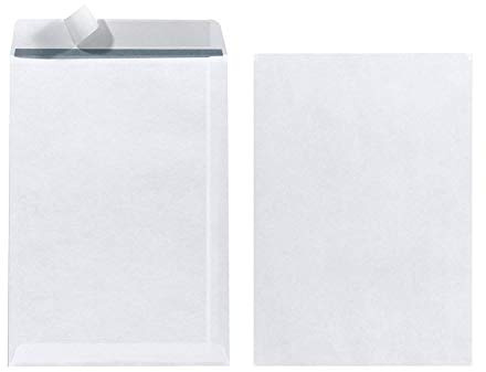 Herlitz Versandtasche C5 90 g Haftklebend, mit Innendruck in Folienpackung, eingeschweißt, weiß (4, Versandtasche C5)