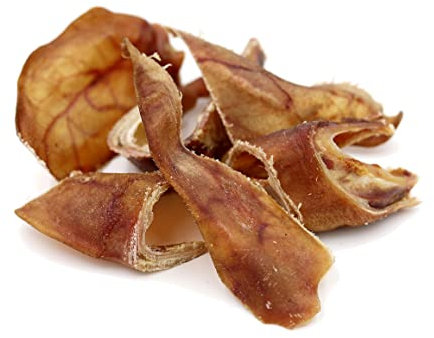 BREERs Getrocknete Schweineohrstreifen für Hunde 1 Kg aus eigener Deutscher Herstellung, Kauartikel für Groß & Klein, Kauartikel aus Schwein, Hundeleckerli getreidefrei, Kausnack, Leckerli Hund