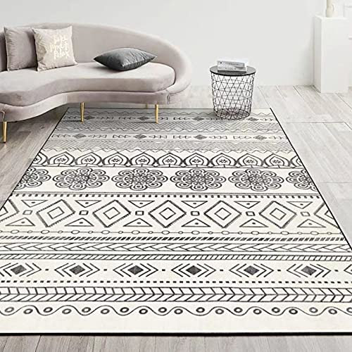 Alfombra de área grande, estilo nórdico, para sala de estar, dormitorio, abstracción, alfombra de lujo, suave, antideslizante, lavable, alfombra de baño, cocina, alfombra pequeña, 80 x 200 cm