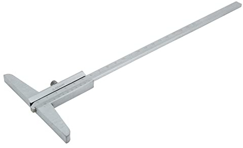 Calibro di Profondità Eujgoov 0‑200 Mm/0‑7,9 Pollici Micrometro Calibro a Corsoio in Acciaio Inossidabile Strumento di Misurazione con Custodia