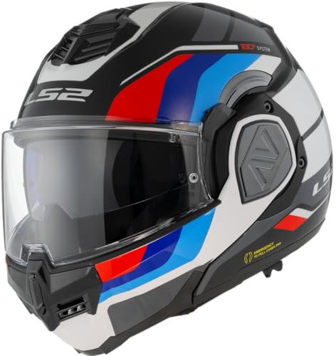 LS2, Klapphelm Motorrad ADVANT SPORT Black Blue Red White, S