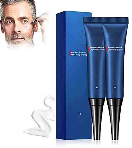OPENEYES Awaken Peptide Lifting Eye Gel,HIMSE Awaken Peptide Depuffing Eye Gel,Crème anti-âge sous les yeux pour hommes,Crème pour les yeux élimine les poches sous les yeux,les cernes (2PCS)